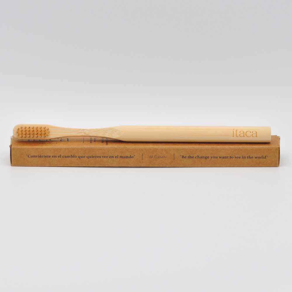 Cepillo de dientes bambú adulto natural - Ítaca Organics